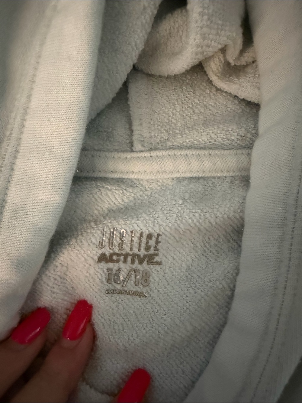 Girls justice sport hoodie